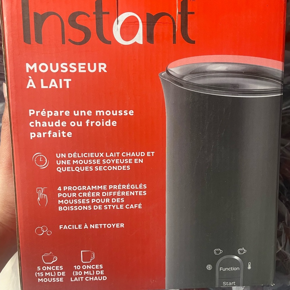 Instant Milk Frother - Black